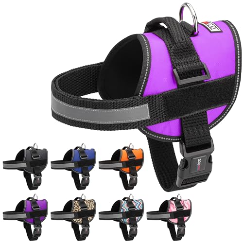 Dog Harness Reflective No (Purple / Girth 18" to 24")