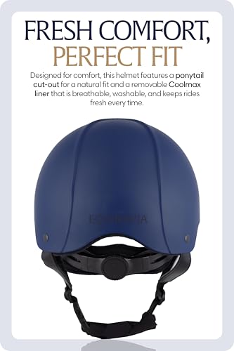 Skylar Horse Riding Helmet Equestrian Women (Navy / X-Small-Small)