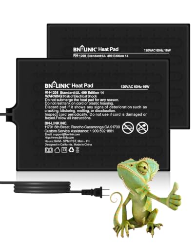 Reptile Heat Pad 6"X8" 8W for 10 (8" X 12" 2-PACK)