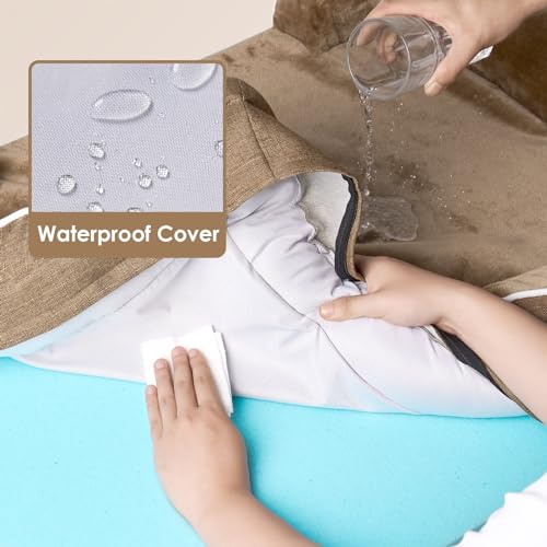 Orthopedic XXL Dog Bed (Camel / 52.0"l X 41.0"w X 8.0"th)