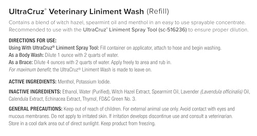 Veterinary Liniment Wash for Horses
