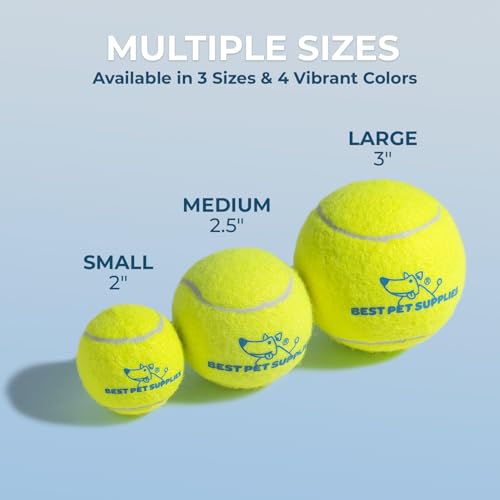 Interactive Squeaky Dog Chew Toy (Tennis (Yellow) / Small)