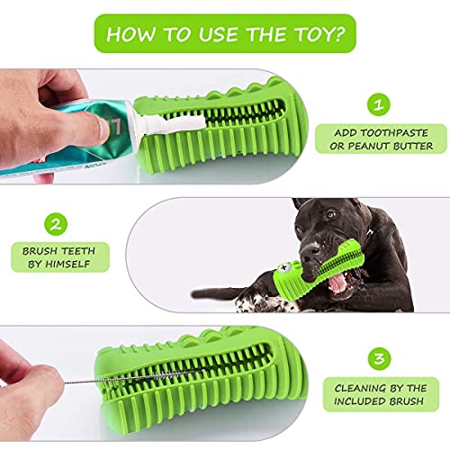 Dog Toys for Aggressive Chewers Large Medium Breed Indestructible Chew Toys (Grass Green)