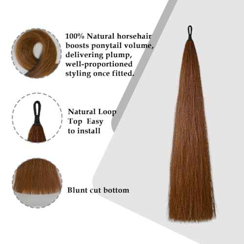 28 30 IN Long 3 (3/8 LB Light Chestnut - Natural Loop)