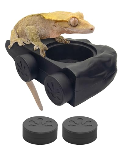 Silicone Gecko Feeding Ledge (Black)