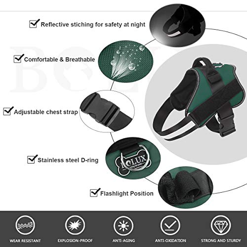 Dog Harness No (Medium (Pack of 1) / Dark green)