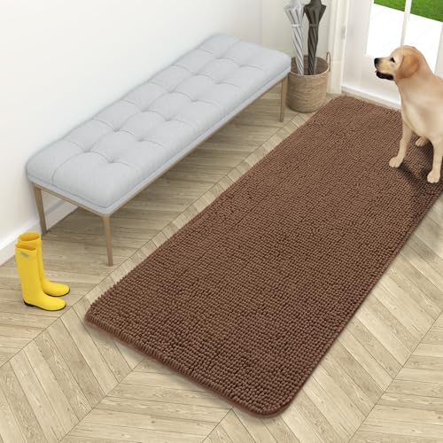 Dog Door Mat for Muddy Paws 54x24 (Mocha / 54" X 24")