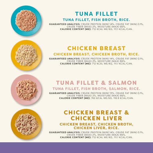 Fish & Chicken Variety in Broth Wet Cat Food 20 (5.5 Fl Oz (Pack of 20))