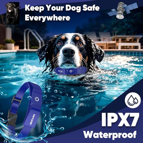 GPS Wireless Dog Fence (Blue)