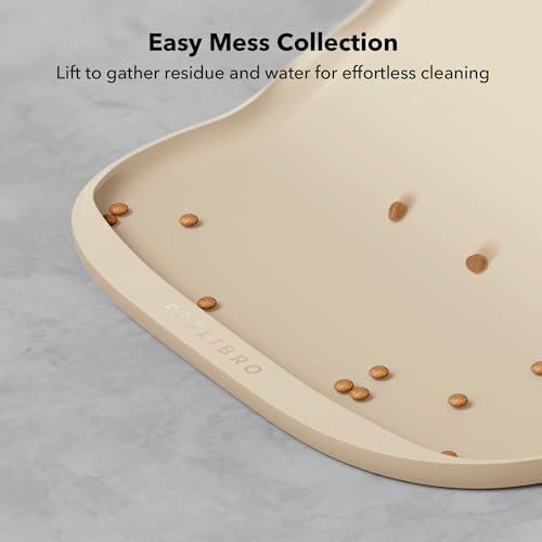 Silicone Dog & Cat Food Mat for Feeder and Water Fountain (17.7"L x 12"W)