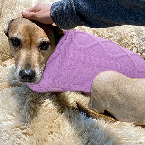 Dog Sweater for Small to Large Dogs (Large / Lilac)
