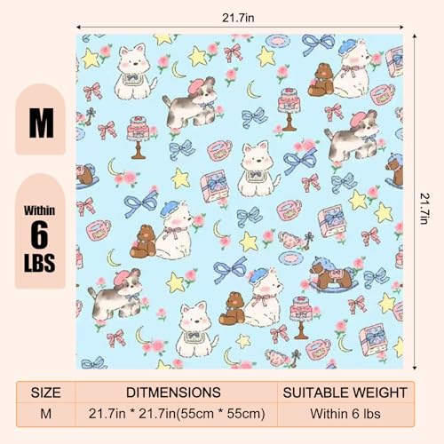 21.7" Cat Grooming Wrap Cat Wrap for Cutting Nails L (M-21.7inch (within 6lbs) / #B1)