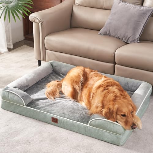 Orthopedic XXL Dog Bed (Greyish Green / 48.0"l X 35.0"w X 8.0"th)