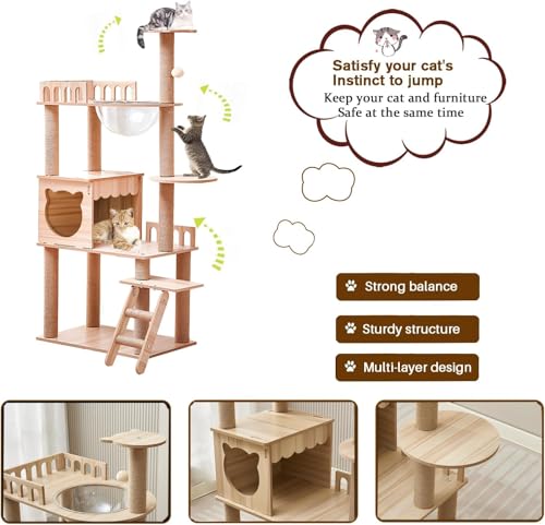 54 Inch Cat Tower (KT-1022)