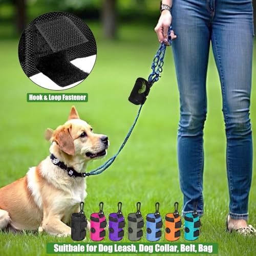 Dog Poop Bag Dispenser Holder Soft Waste Bags Roll Holders (1 Count (Pack of 1) / Purple)