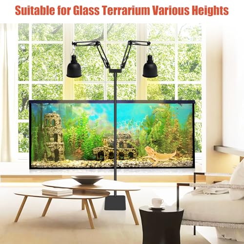 Dual Arm Reptile Lamp Stand