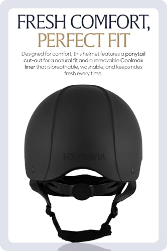 Skylar Horse Riding Helmet Equestrian Women (Black / X-Small-Small)