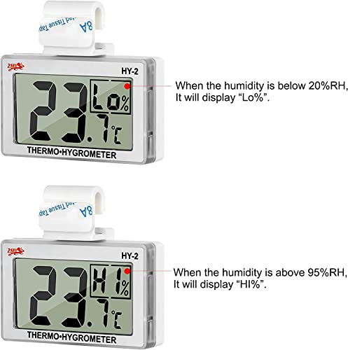 Reptile Thermometer Hygrometer (Silver)