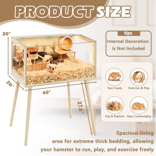 Hamster Cage with Legs (40.0"L x 20.0"W x 47.5"H)