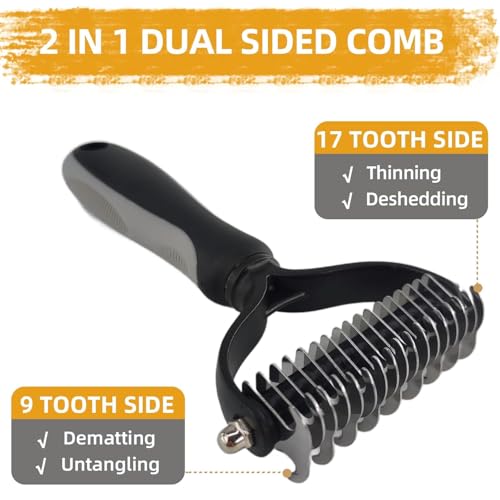 Dog Brush for Shedding (6-Grey)