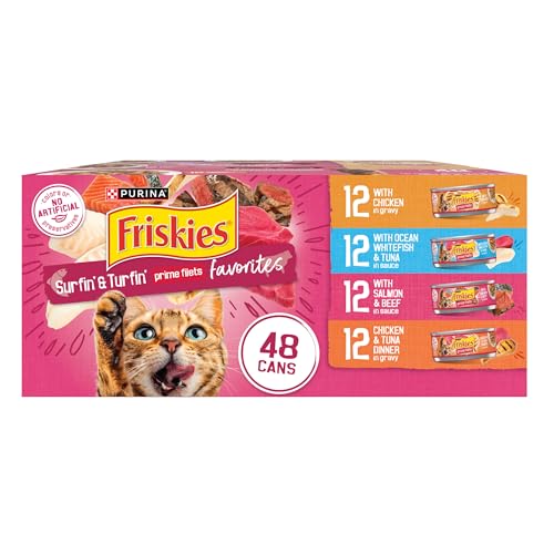 Purina Friskies Prime Filets Cat Food Variety Pack (16.5 Pound (Pack of 1))