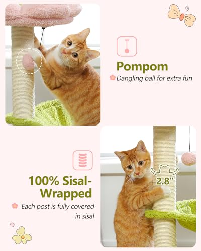 Flower Cat Tree (28" / Pink)
