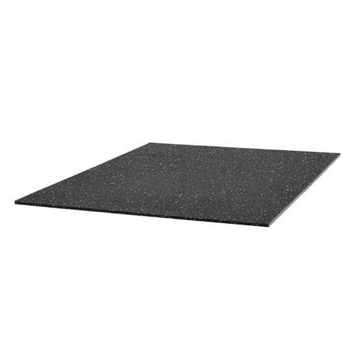 0.79Inch 48sq.ft 12 Tiles Gym Flooring for Home Gym (Black & Grey / 24"L x 24"W x 0.8"Th)