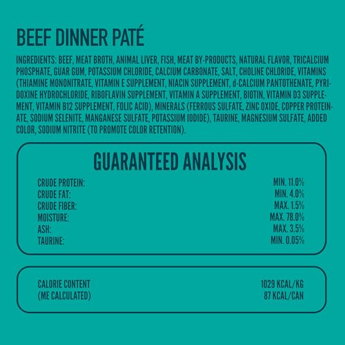 A Strong Heart Beef Pate Cat Food (3 Ounce (Pack of 24))