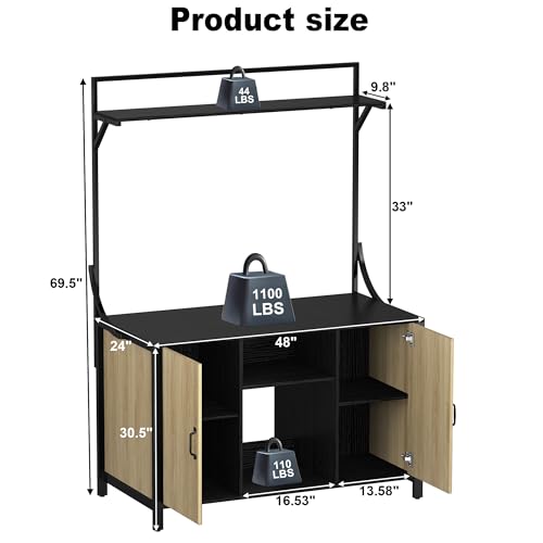 48"x24" Reptile Tank Stand (Natural / 48" x 24")
