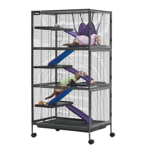 Metal Small Animal Cage 58.7" H 6 (31.5"L x 20.5"W x 58.7"H)