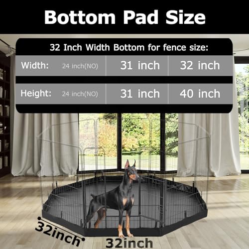 Octagon Playpen Bottom Pad for 32'' Width 8 Panel Pen (8-Panels 31.3"W)