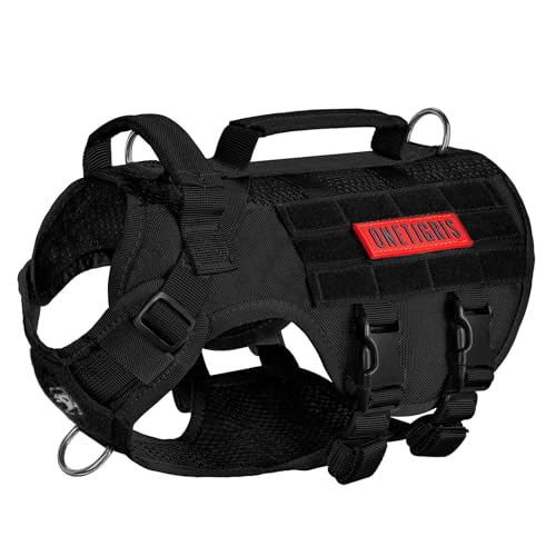 Tactical Dog Harness for Small Dogs (Black / XS)