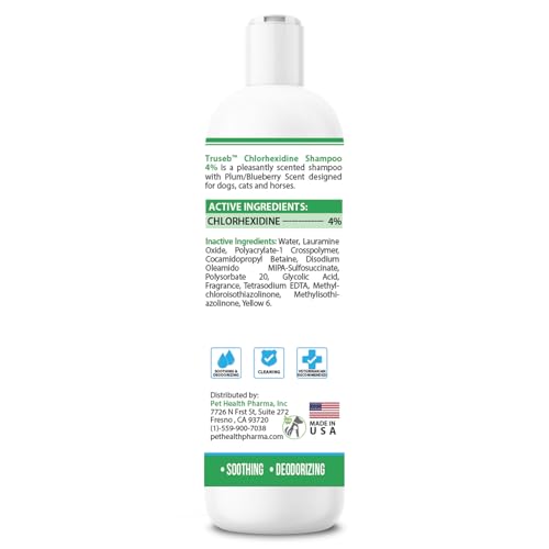 Truseb Topical Chlorhexidine 4% Shampoo for Dogs
