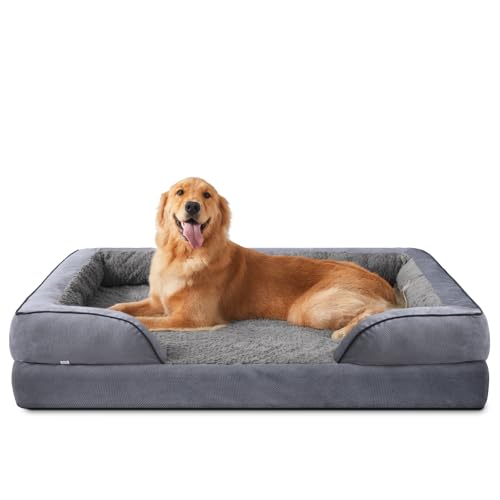 Orthopedic Dog Beds Large Sized (Dark Grey / XL (42"x 32"x 7"))