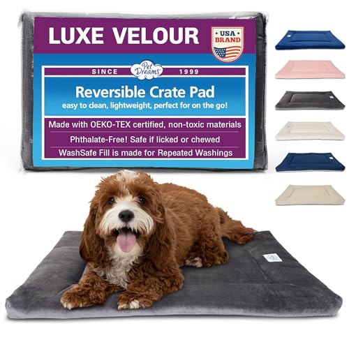Dog Crate Pad (24.0"l x 18.0"w x 1.5"th / E. Graphite Grey)