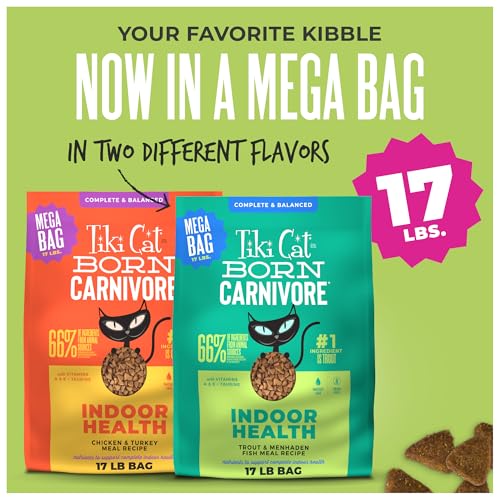 Tiki Cat Born Carnivore Dry Cat Food (17 Pound (Pack of 1))