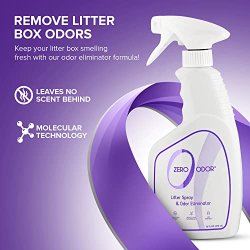 Litter Box Odor Eliminator Spray (16 Fl Oz (Pack of 1))