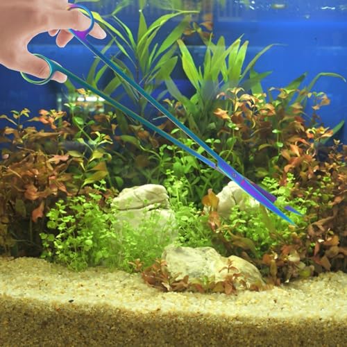15Inch Extra Long Design Aquarium Aquascaping Tool Kit (Colorful)