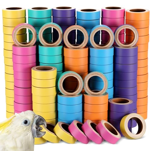 120 Pcs Parrot Toys Macaw Toys Bulk for Medium Large Birds