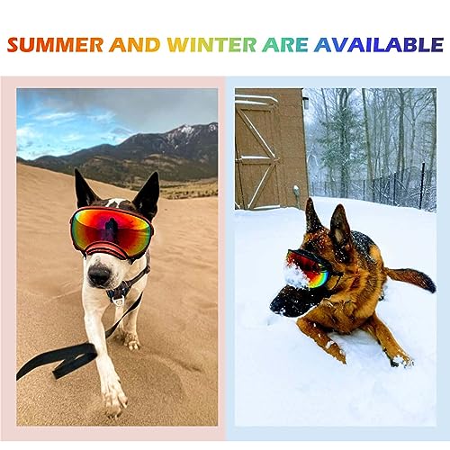 Medium Dog Sunglasses with Adjustable Strap UV Protection