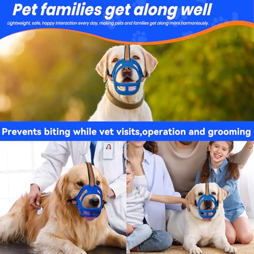 Dog Muzzle Basket Muzzle for Small Medium Large Dogs (Size M Sout(7.48"-9.06"))