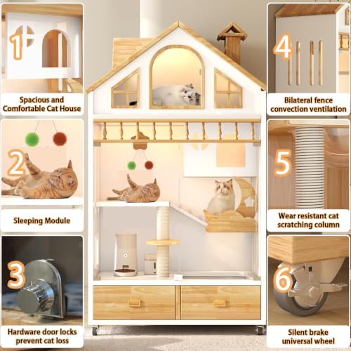 Enclosed Cat Condo (WHITE)