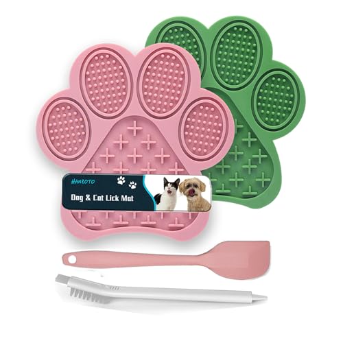 2 Pack Premium Lick Mats for Dogs & Cats