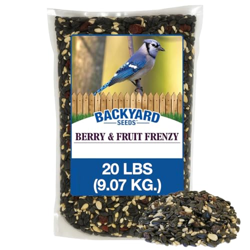Backyard Seeds 20LB Berries 'N Fruit Bird Seed Mix (Berries & Fruit / 20 Pound (Pack of 1))