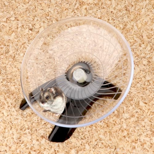 Silent Hamster Exercise Running Wheel Flying Saucer (Black)