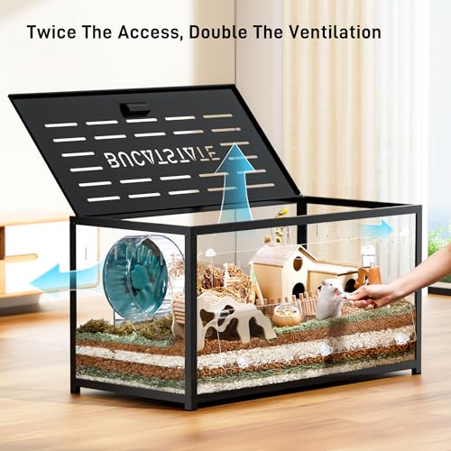 Hamster Cage 2.0 (39.3"L x 19.7"W x 20.6"H / Black)