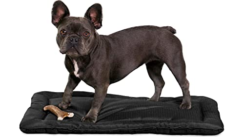 Tough Ripstop Dog Crate Pad (Small (29" L x 18" W) / Obsidian Black)