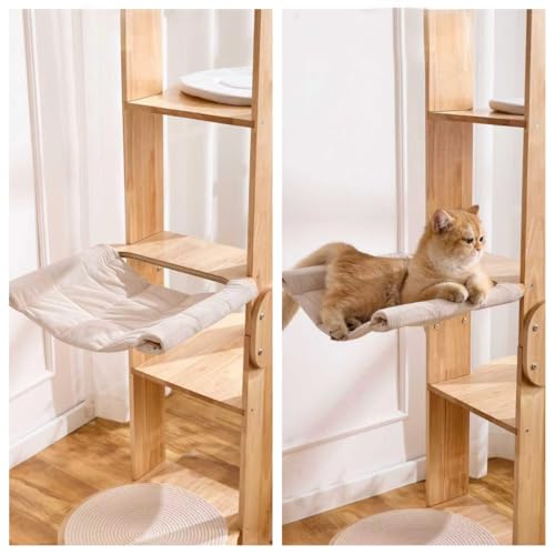 72 Inch Modern Cat Tree Tower Condo for Large Cat (Wood)