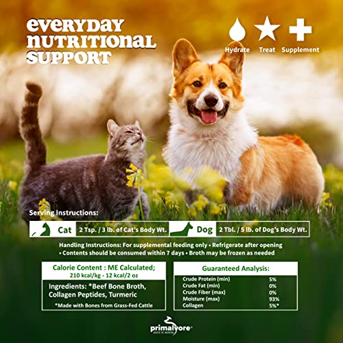 Grass Fed Beef Bone Broth for Dogs &Cats (6 Pack)