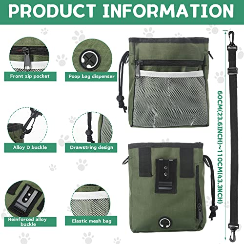 12 Pcs Dog Treat Training Pouch Bulk with Waist Shoulder Strap